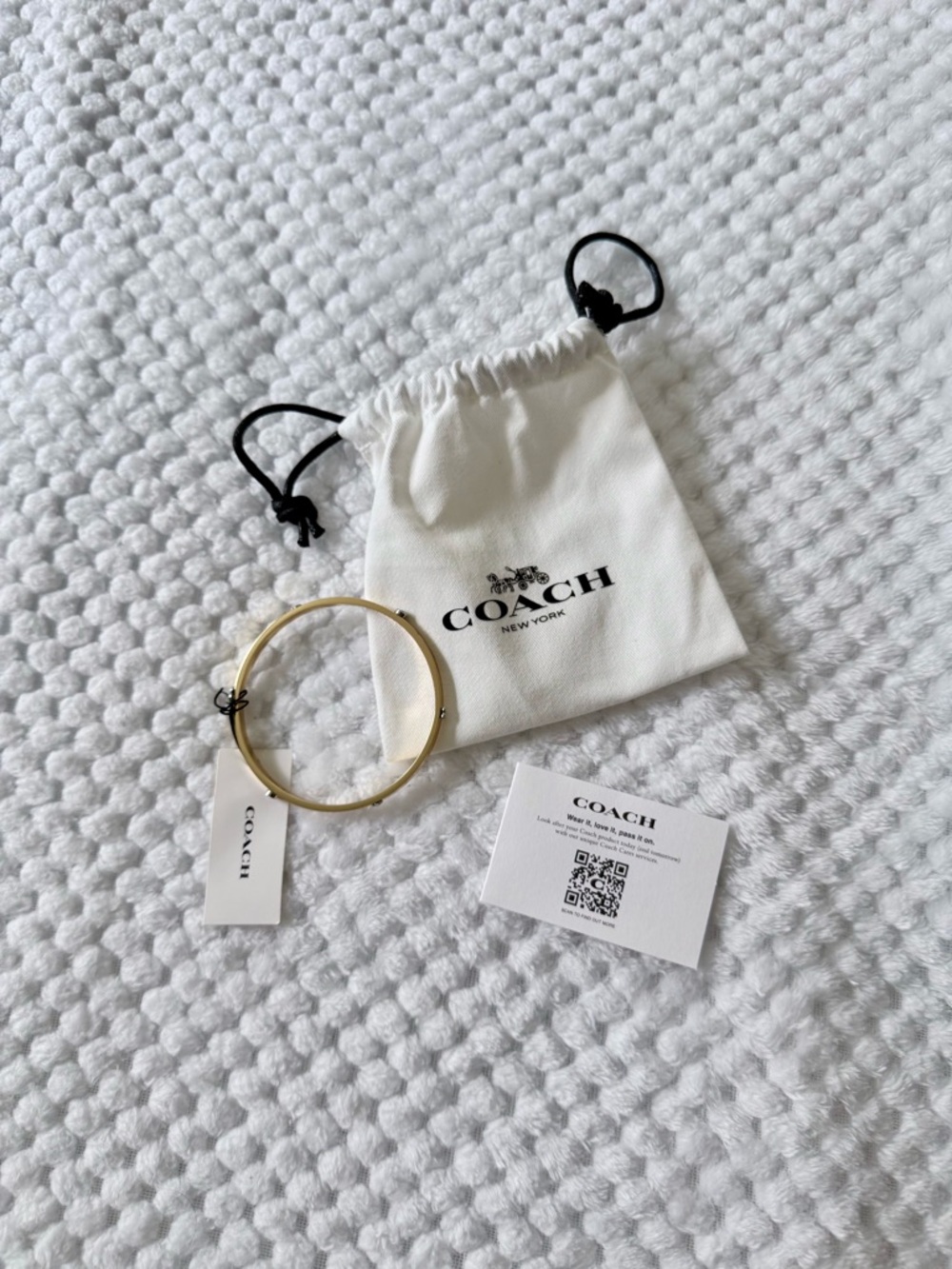 Coach mixed metal bangle